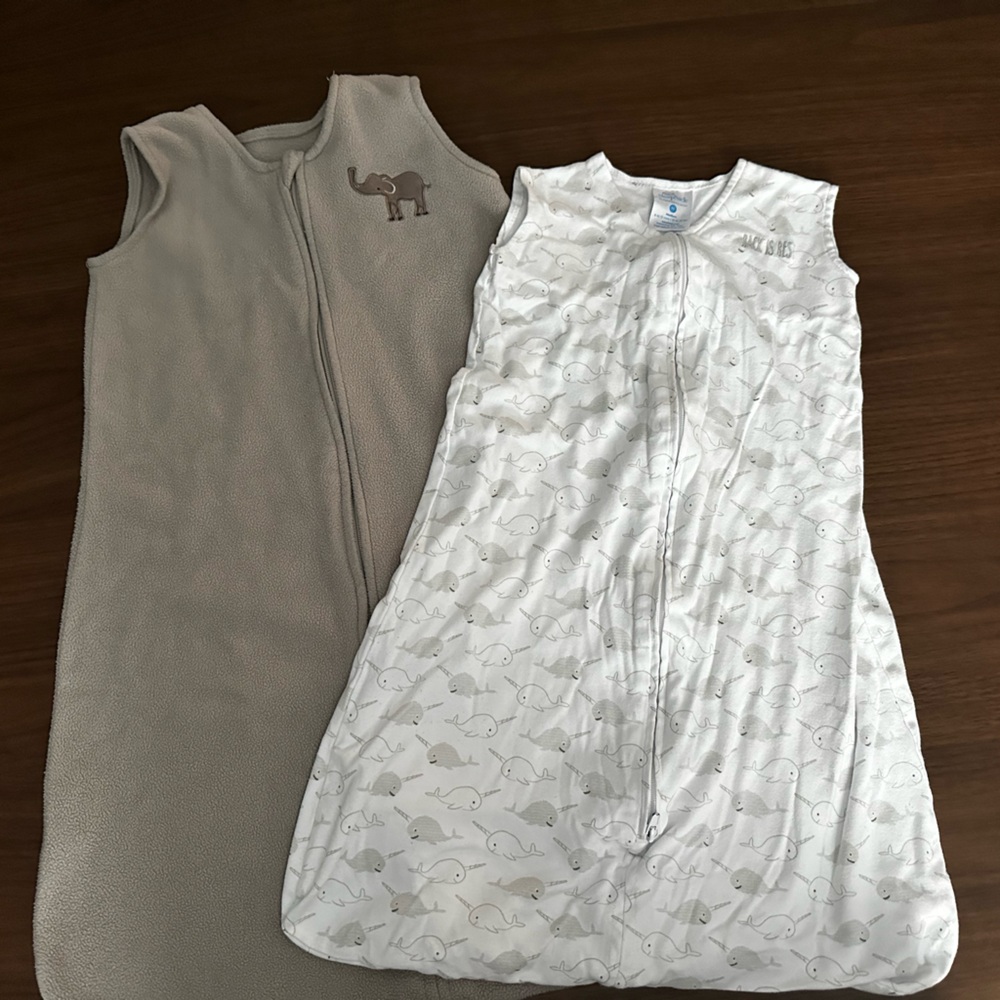 Medium and large sleep sacks